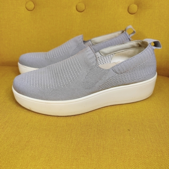 Traq by Algeria Qaravan Grey Slide On Casual Sneakers Women's Shoes Size 7-7.5 - Picture 1 of 9